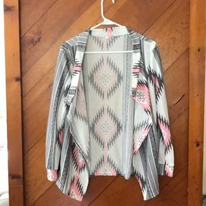 Asymmetric light cardigan